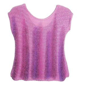Zara Knit Sweater Women Size Medium Pink Ombre Open Back